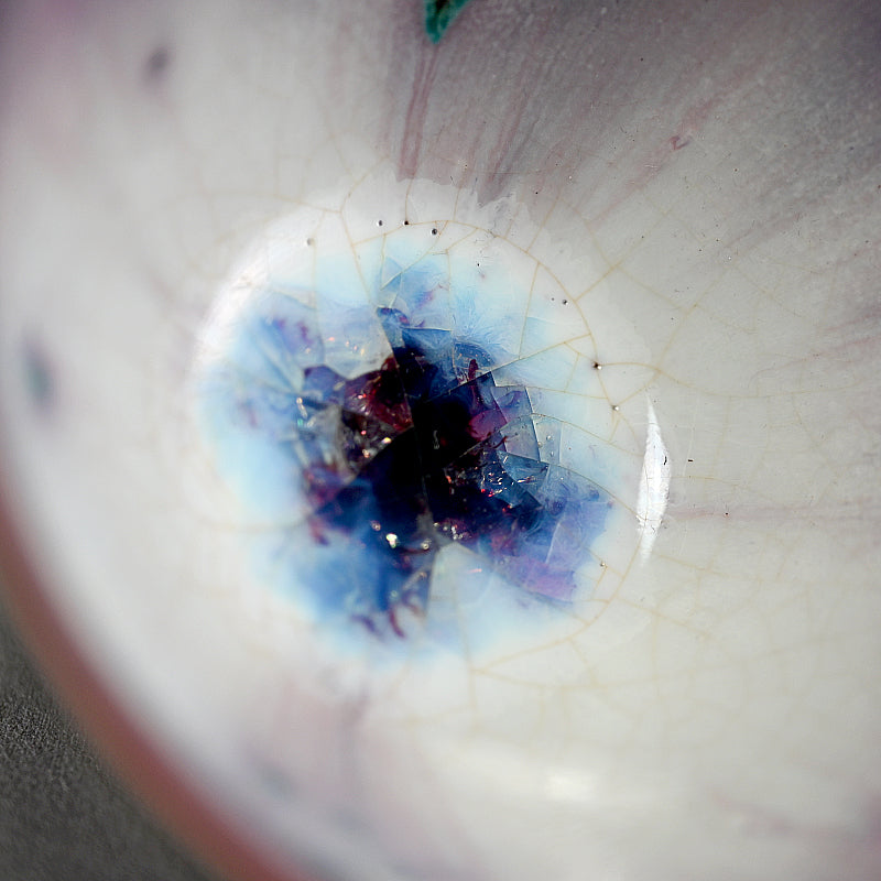 Kujaku Tenmoku Chawan Tea Bowl ー松山 雅英 "孔雀天目"