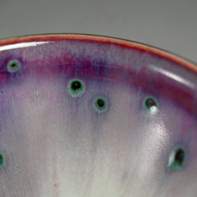 Kujaku Tenmoku Chawan Tea Bowl ー松山 雅英 "孔雀天目"