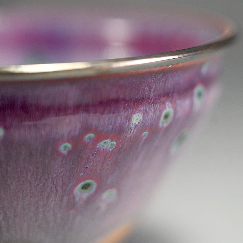 Kujaku Tenmoku Chawan Tea Bowl ー松山 雅英 "孔雀天目"