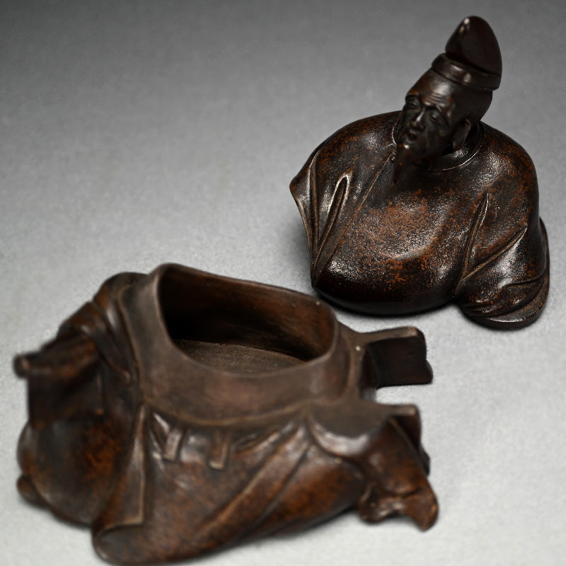 19th Century Bizen Saikumono Koro, Kakinomoto Hitomaro