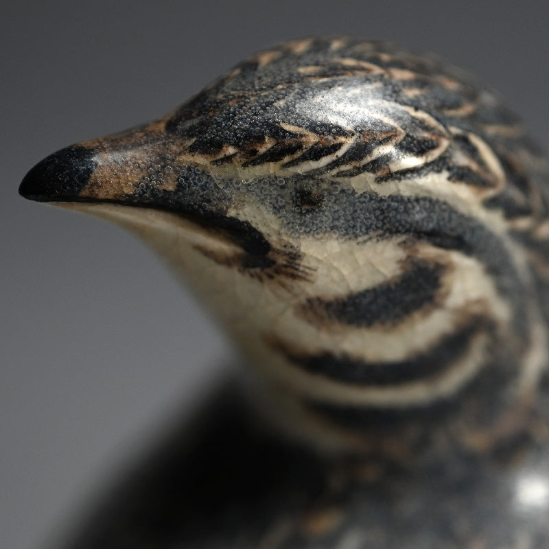 Miyagwa (Makuzu) Kozan Quail Koro Incense Burner ー宮川 香山 "仁清写 鶉 香爐"