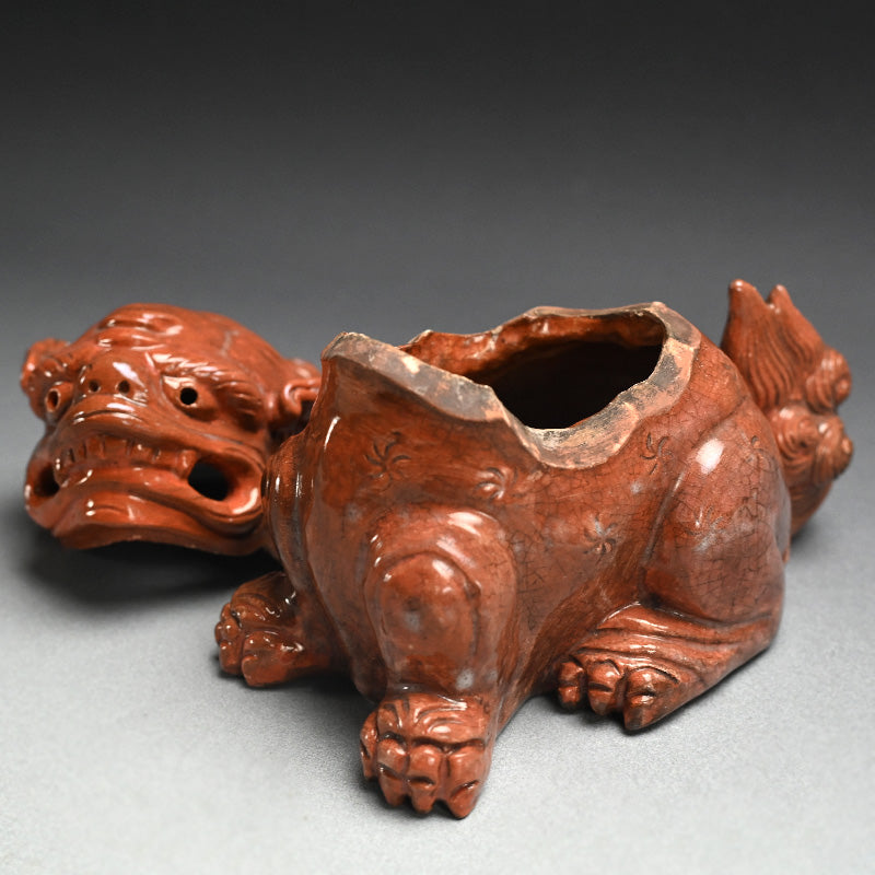 Red Raku Shishi Koro