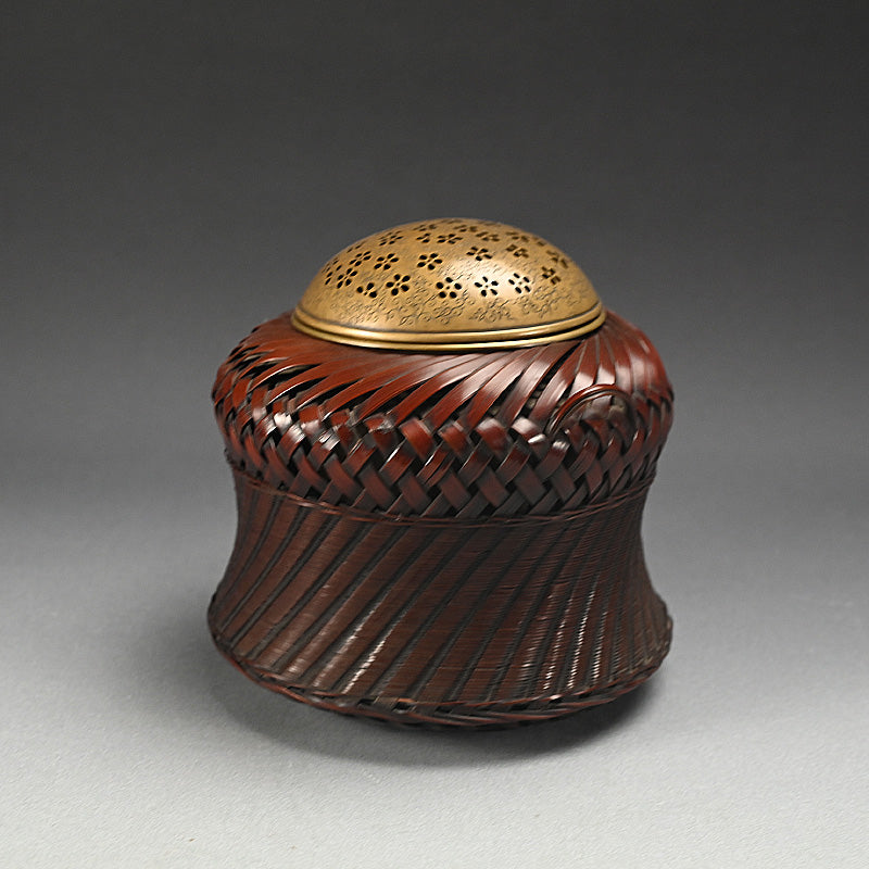 Bamboo Basket Koro Incense Burner