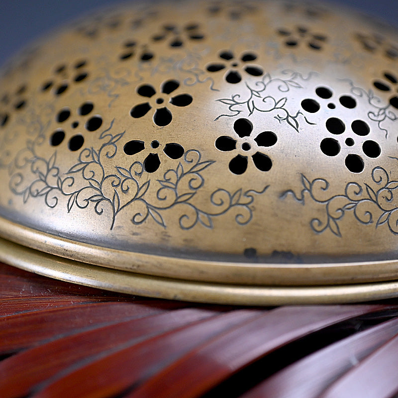Bamboo Basket Koro Incense Burner