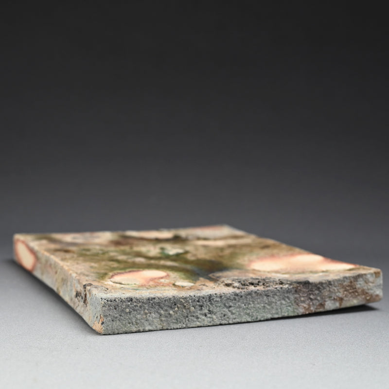 Dramatic Heavy Shigaraki Pottery Slab ー藤本 秀 "信楽 陶盤"