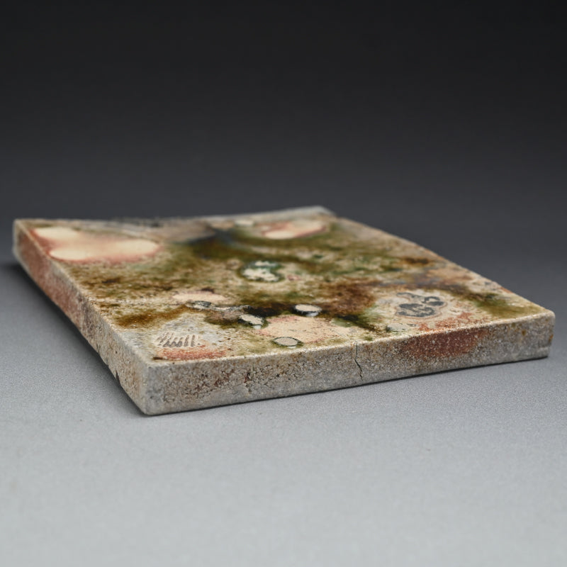 Dramatic Heavy Shigaraki Pottery Slab ー藤本 秀 "信楽 陶盤"