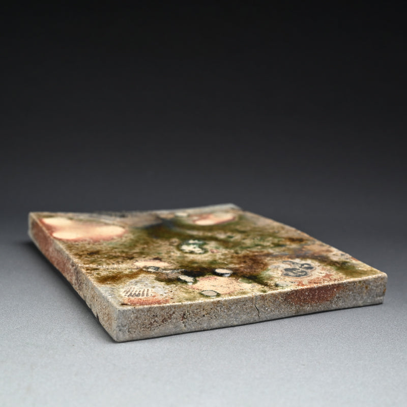 Dramatic Heavy Shigaraki Pottery Slab ー藤本 秀 "信楽 陶盤"