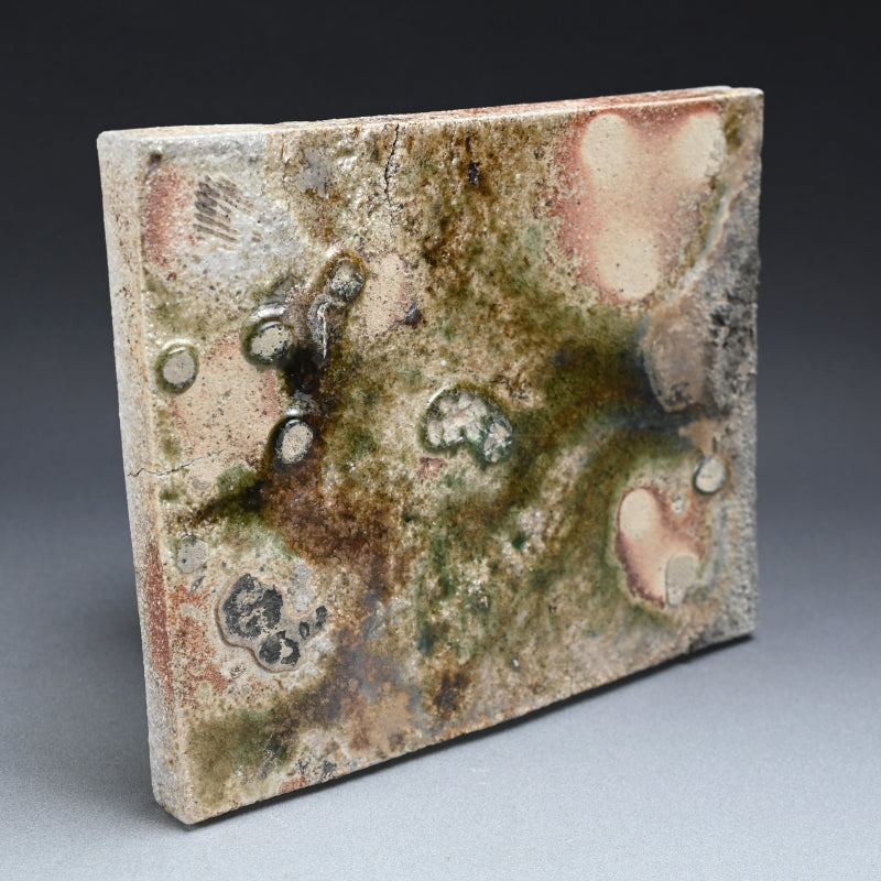Dramatic Heavy Shigaraki Pottery Slab ー藤本 秀 "信楽 陶盤"