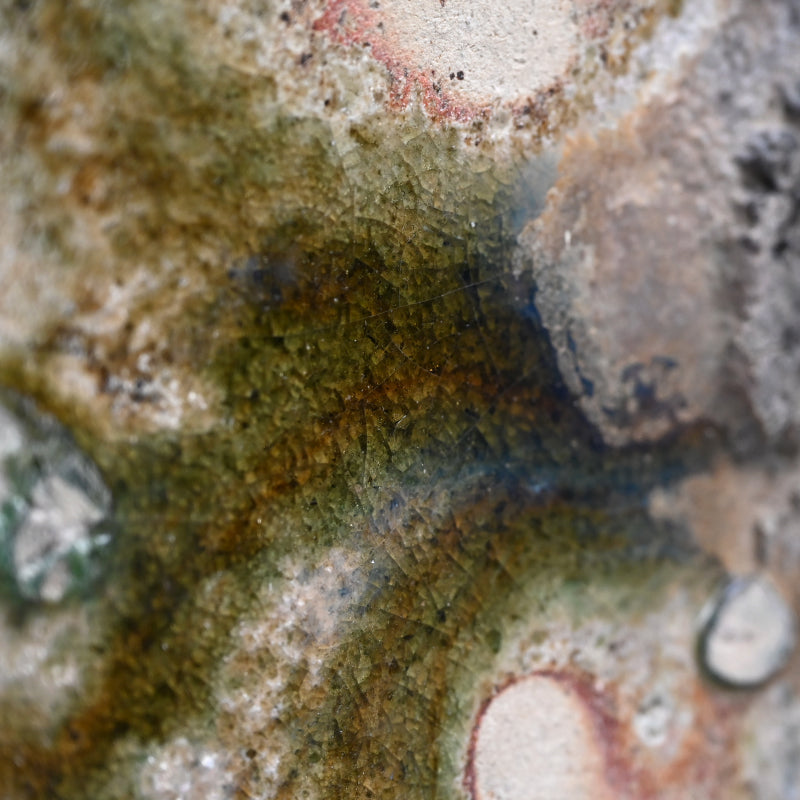 Dramatic Heavy Shigaraki Pottery Slab ー藤本 秀 "信楽 陶盤"