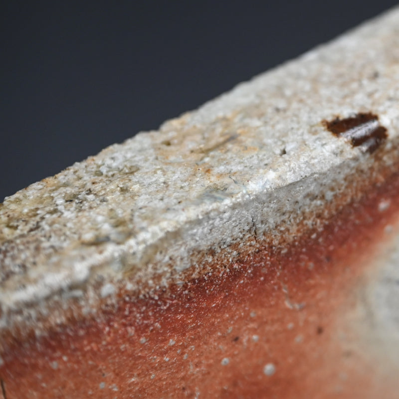 Dramatic Heavy Shigaraki Pottery Slab ー藤本 秀 "信楽 陶盤"