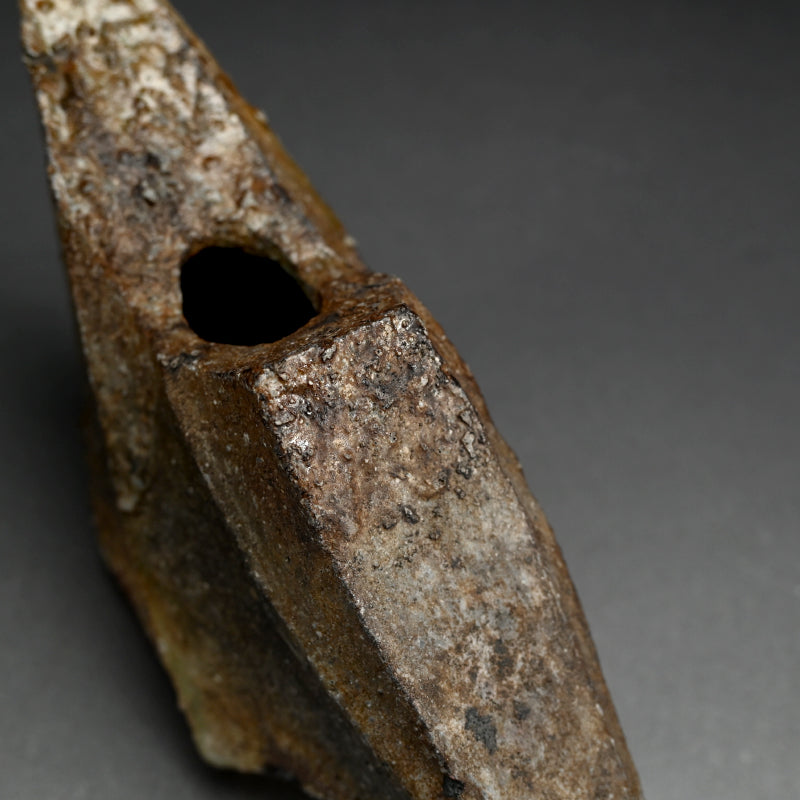 Shinogi Suichu Kaki Vase ー新 学 "伊賀 鎬水注花器"