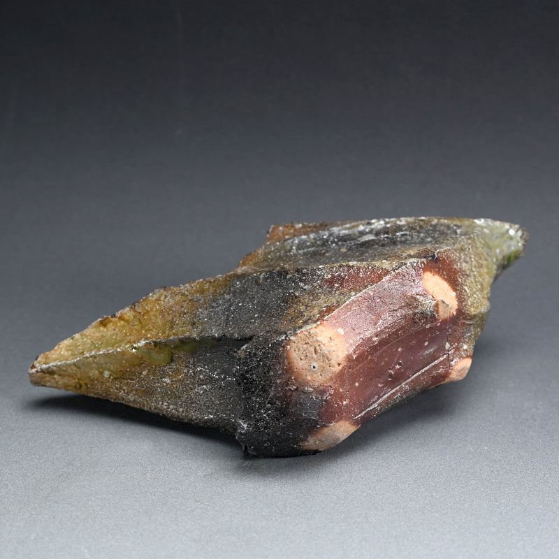Shinogi Suichu Kaki Vase ー新 学 "伊賀 鎬水注花器"