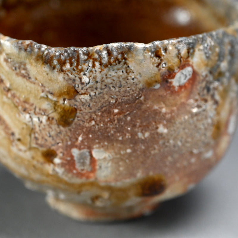 Shigaraki Ash Glaze Chawan Tea Bowl ー古谷 剛敏 "信楽自然釉 茶碗 "