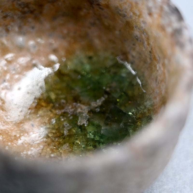 Natural Ash Glazed Shigaraki Guinomi ー古谷 剛敏 "信楽自然釉 ぐい呑み"