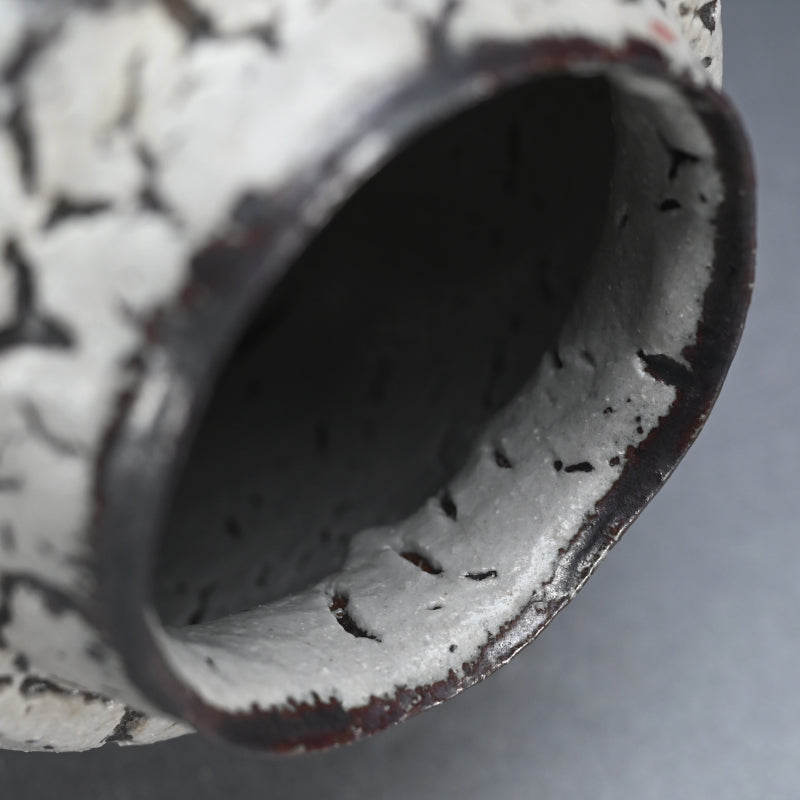 White glaze Vase ー木村 展之 "梅華皮 壺"