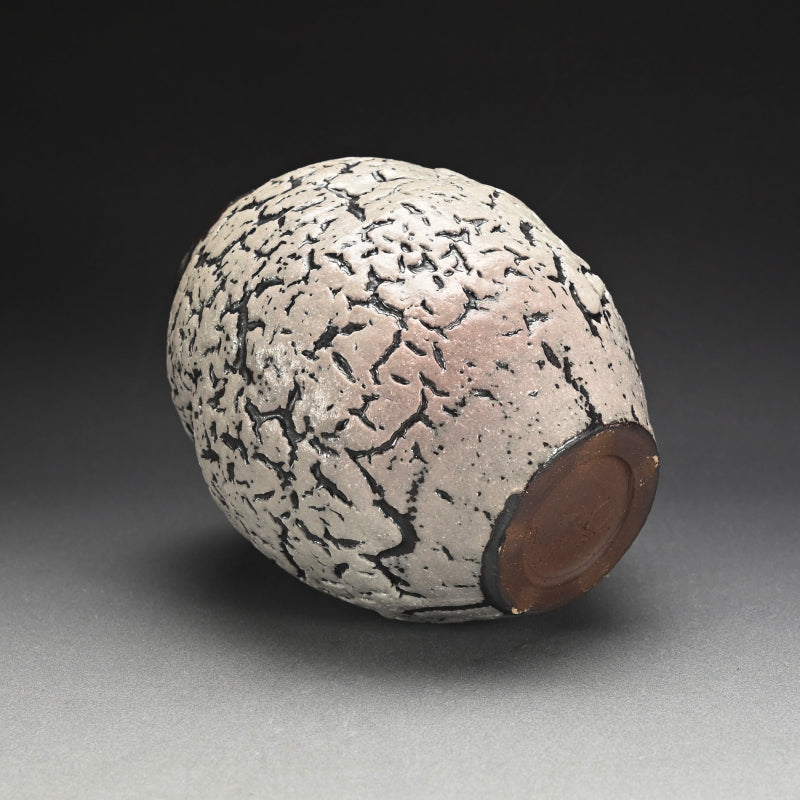 White glaze Vase ー木村 展之 "梅華皮 壺"