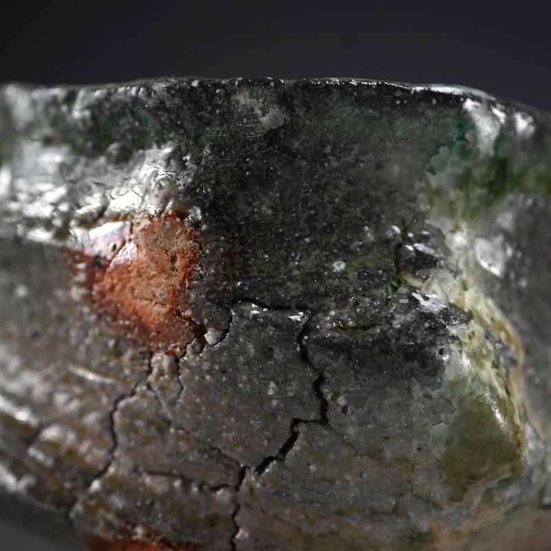 Iga Shinogi Chawan ー新 学 "伊賀 鎬茶碗"