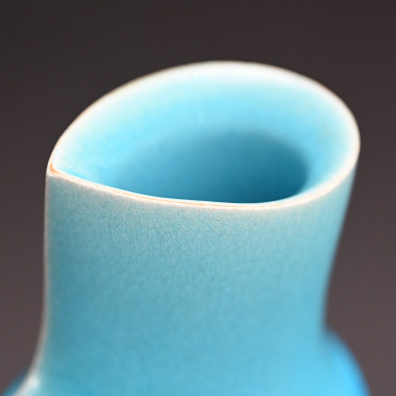 Contemporary Hekiyu Vase ー木村 芳郎 "碧釉 倭飾器"