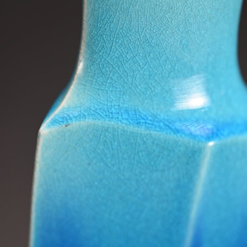 Contemporary Hekiyu Vase ー木村 芳郎 "碧釉 倭飾器"