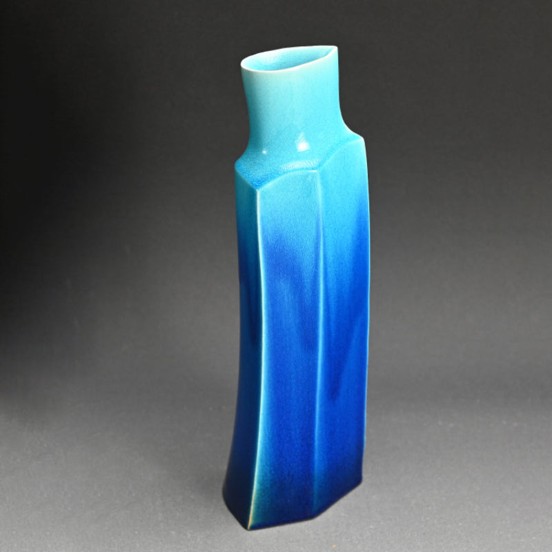 Contemporary Hekiyu Vase ー木村 芳郎 "碧釉 倭飾器"