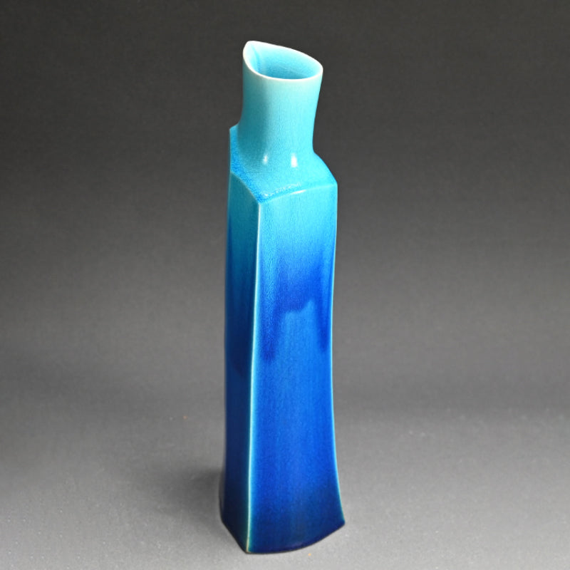 Contemporary Hekiyu Vase ー木村 芳郎 "碧釉 倭飾器"