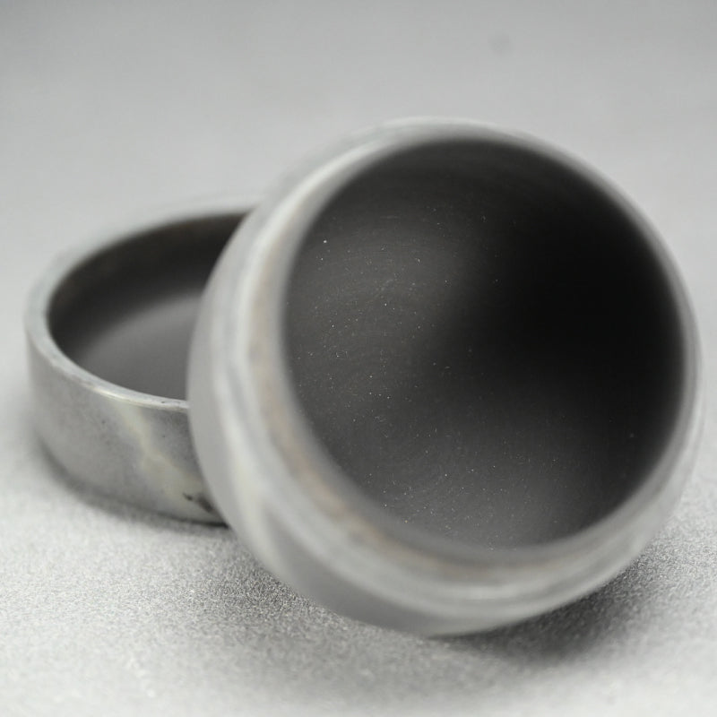 Rare! Ao-Bizen Natsume Tea Container ー岸本 明彦 "備前 棗"