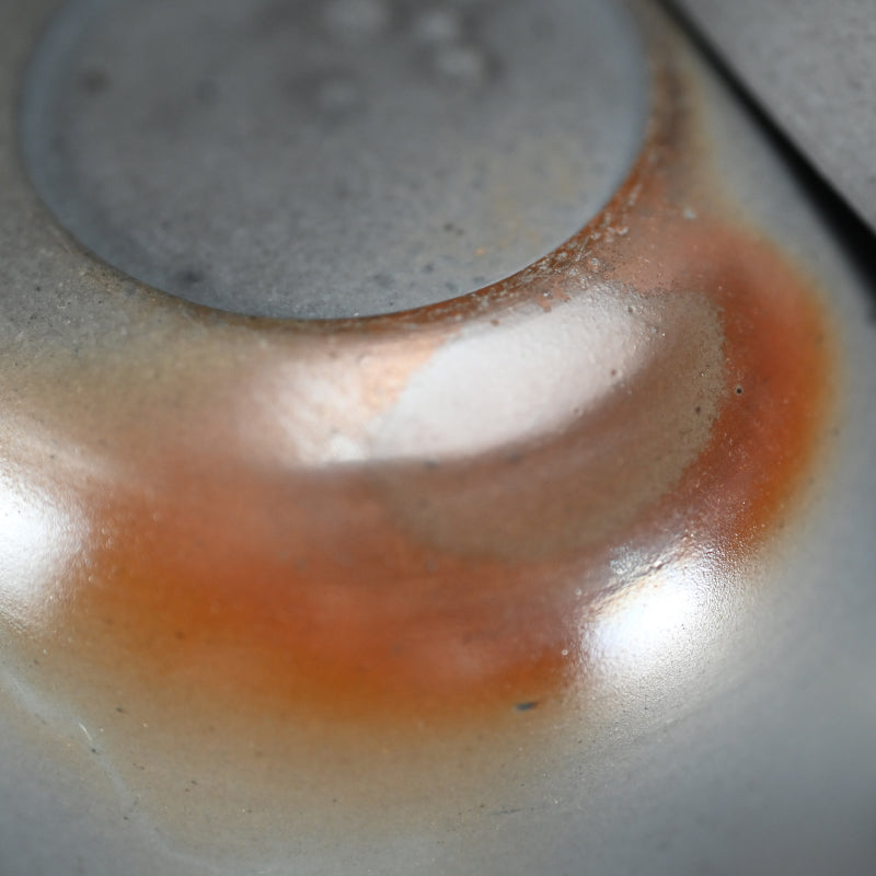 Rare! Ao-Bizen Natsume Tea Container ー岸本 明彦 "備前 棗"