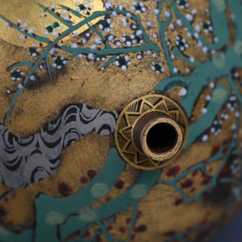 Kutani Vase ー高 明 "九谷焼 花瓶 "