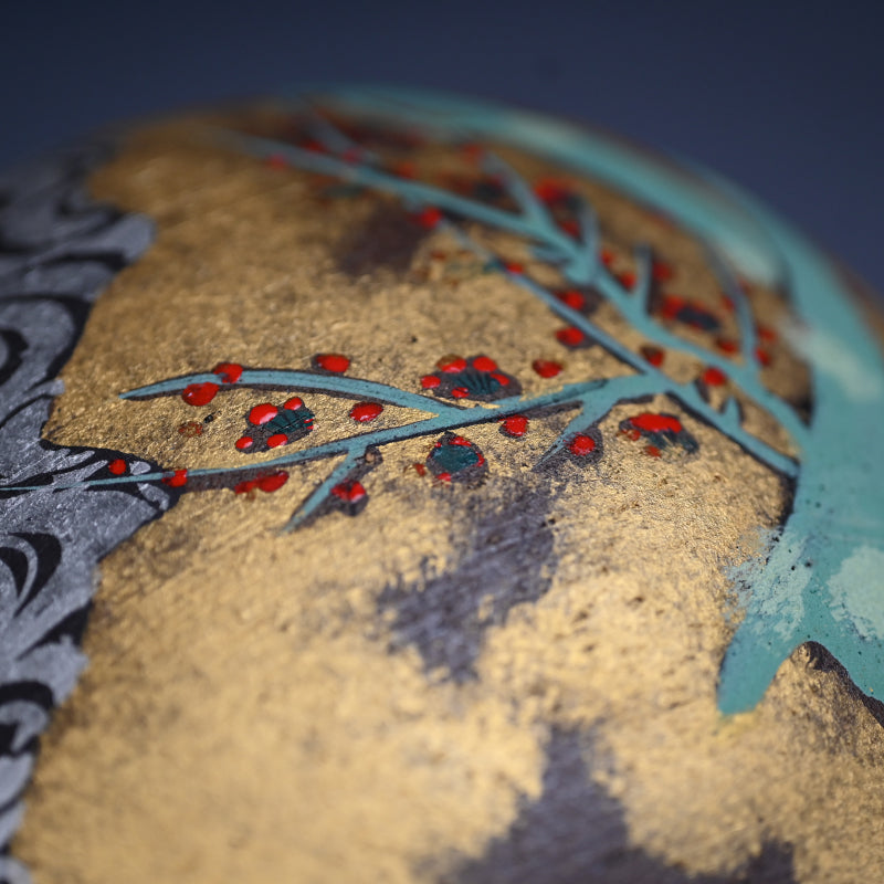 Kutani Vase ー高 明 "九谷焼 花瓶 "