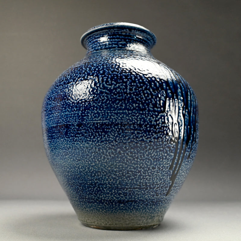 Salt Glazed O-Tsubo ー市野 茂良 "藍塩釉大壺"