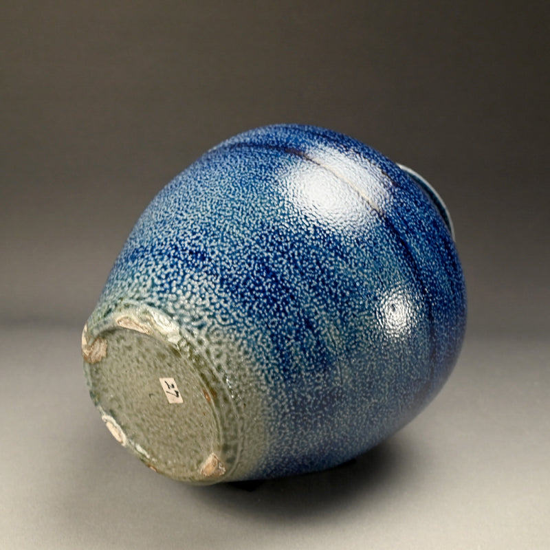 Salt Glazed O-Tsubo ー市野 茂良 "藍塩釉大壺"
