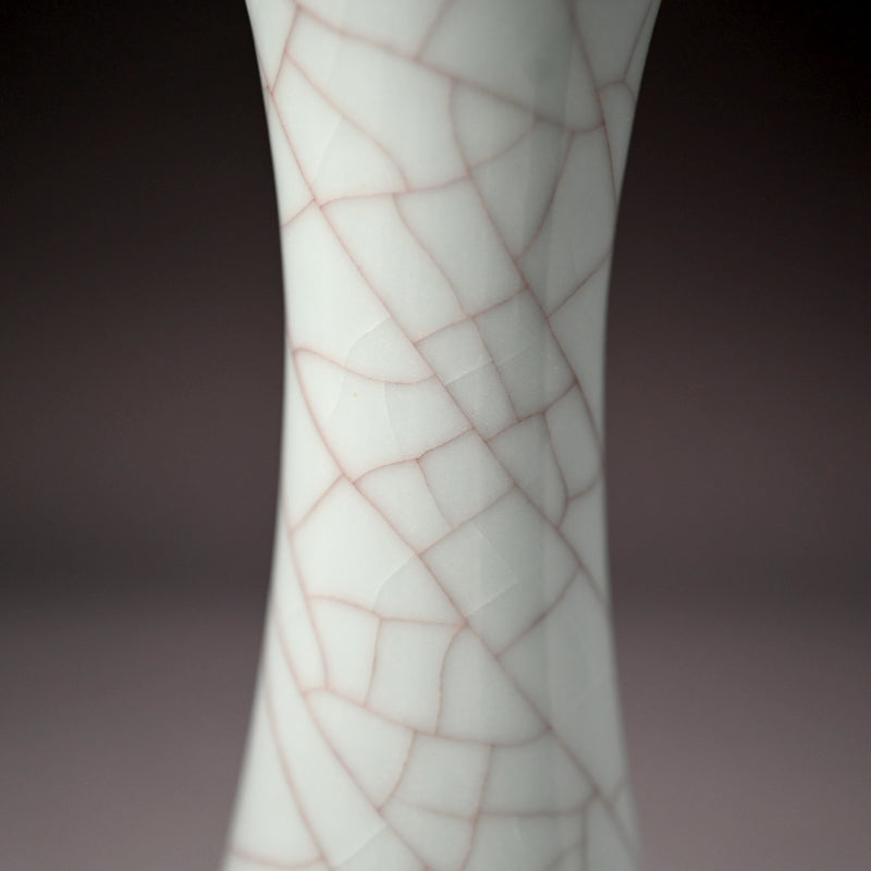 Exquisite Tall Celadon Koro ー浦口 雅行 "青瓷香爐"