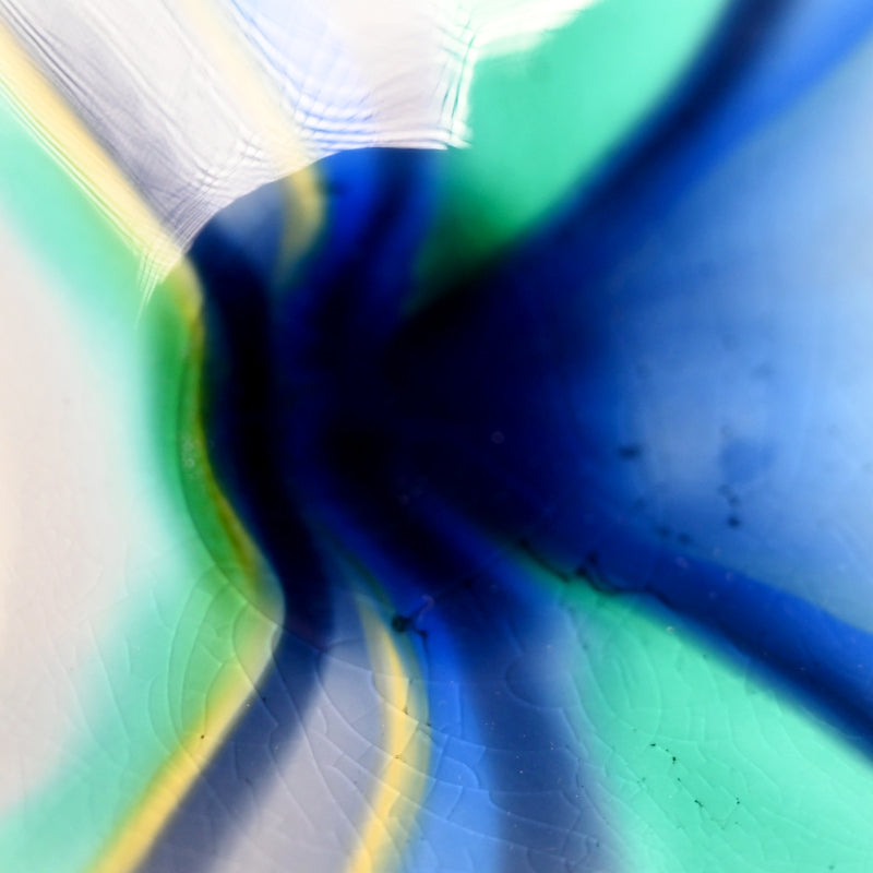 Tokuda Junko Kutani Plate ー四代 徳田 八十吉 (順子) "太古の富士"