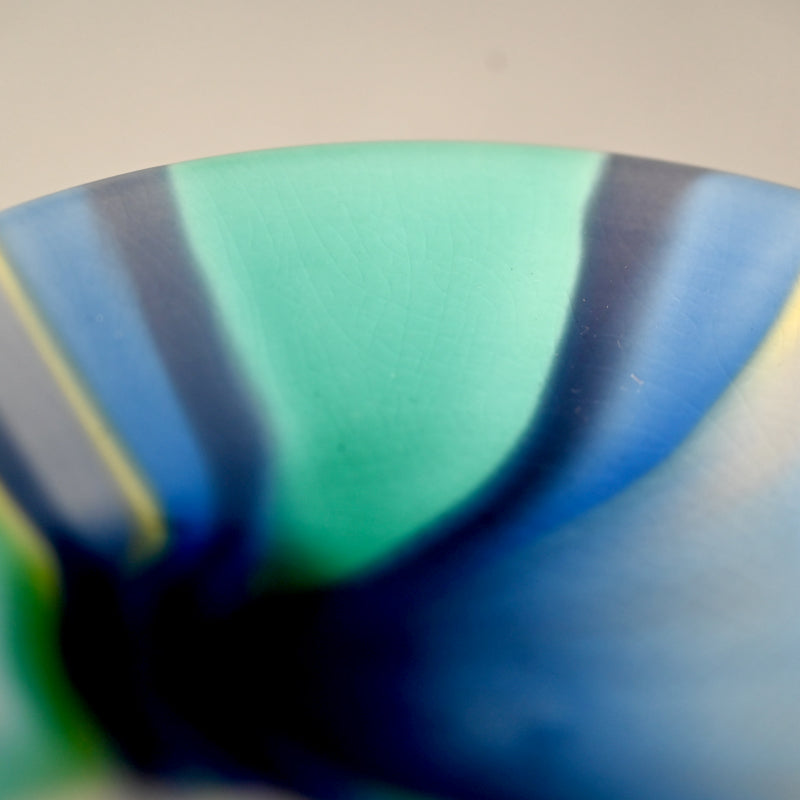 Tokuda Junko Kutani Plate ー四代 徳田 八十吉 (順子) "太古の富士"