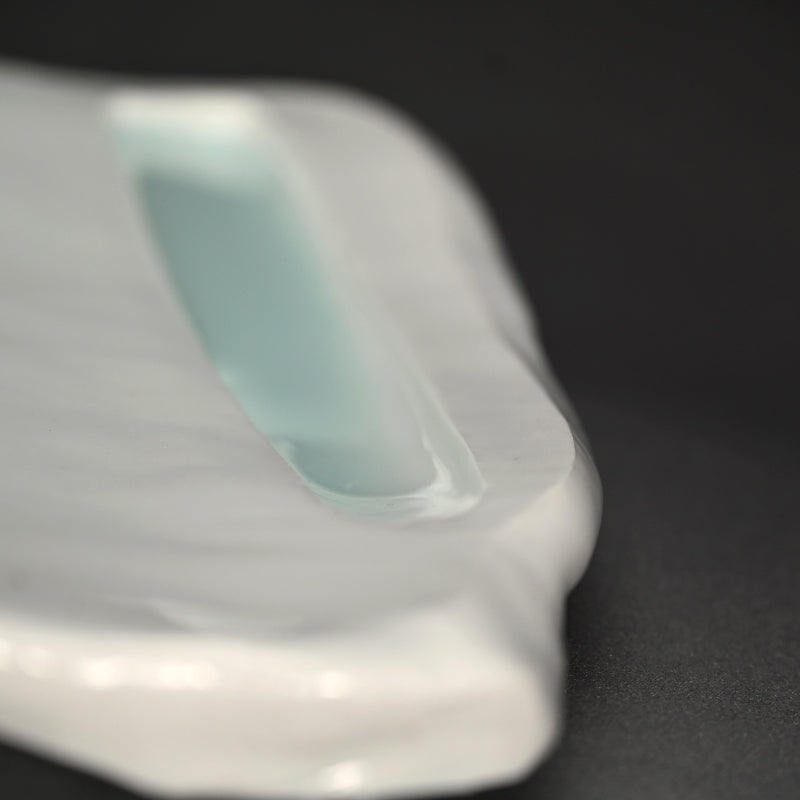 Celadon Slab Plate ー加藤 委 "溜る青"