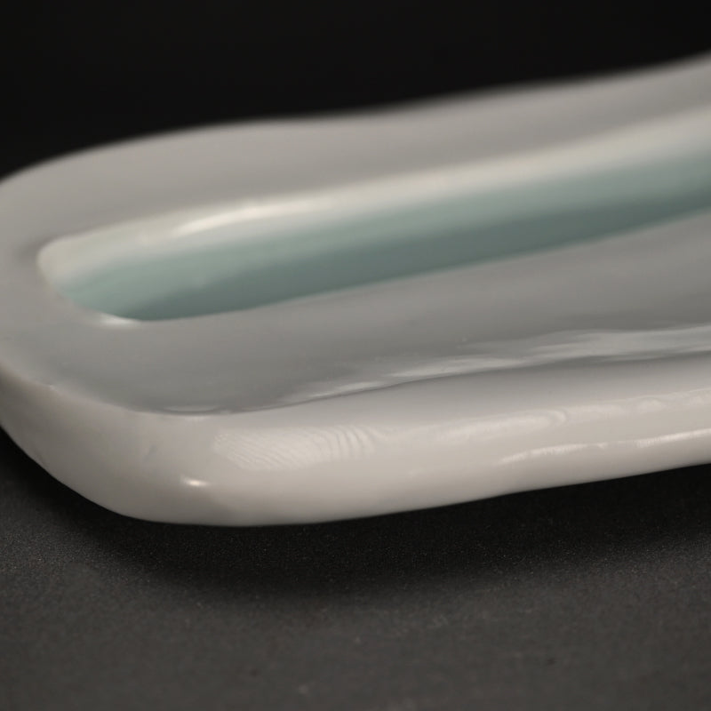 Celadon Slab Plate ー加藤 委 "溜る青"