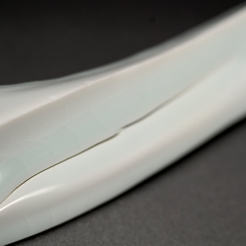 Seihakuji Porcelain Object by Kato Tsubusa ー加藤 委 "青白磁 作品"