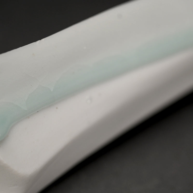 Seihakuji Porcelain Object by Kato Tsubusa ー加藤 委 "青白磁 作品"