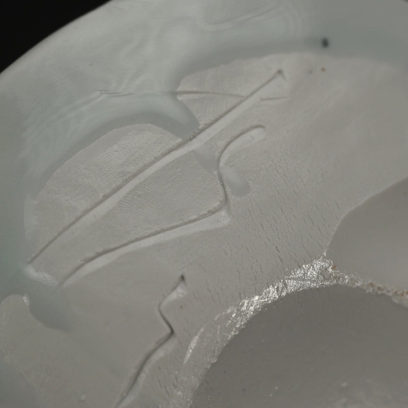 Pair Seihakuji porcelain plates, Shizuku