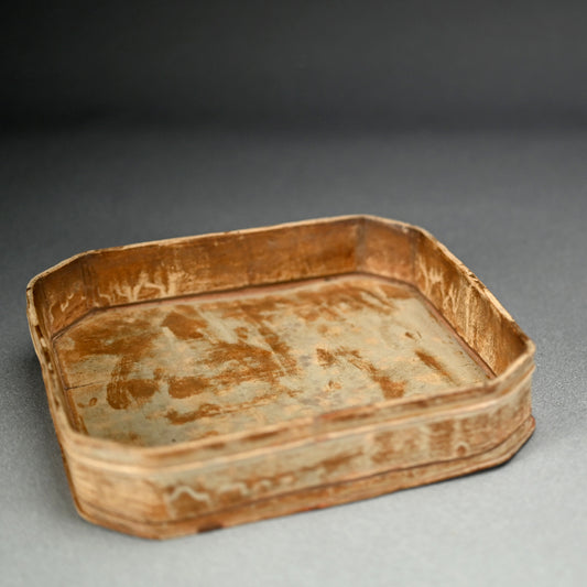 Unusual Wood Grained Ceramic Serving Plate
