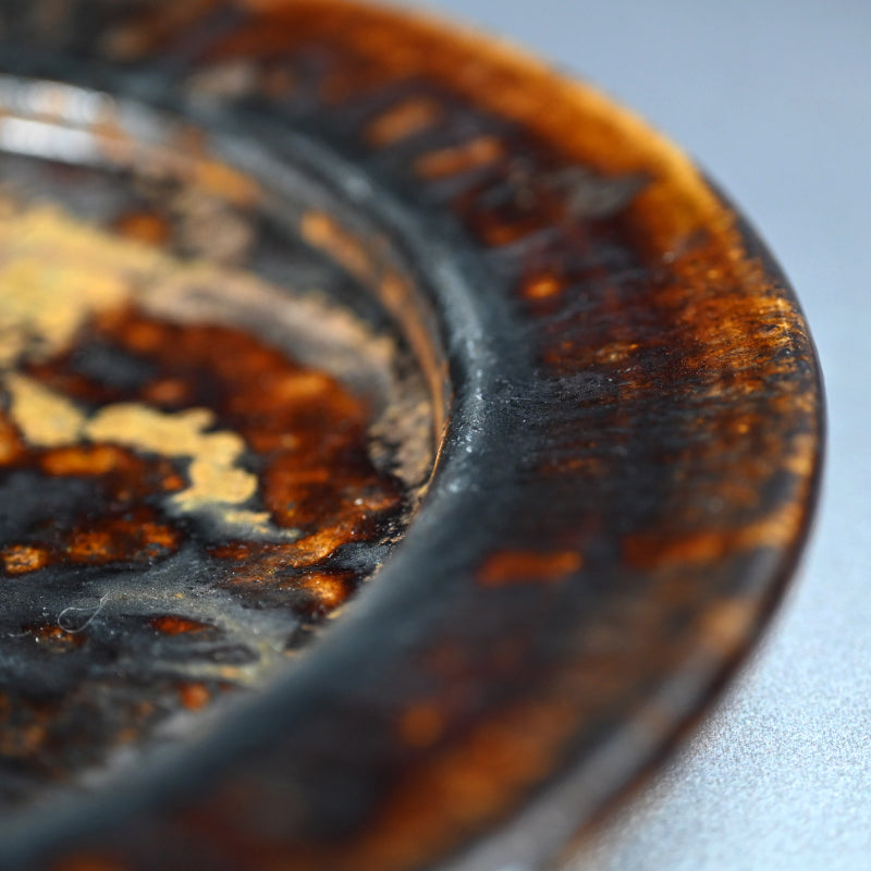 Rim Plate from Rakutogama ー楽久登窯 西村 昌光 "鉄釉八.五寸 リム皿"