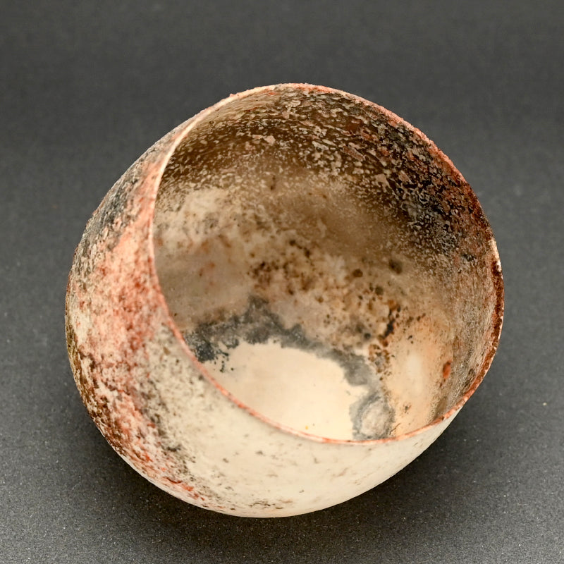 Terrifyingly Delicate Raw Porcelain Bowl ー松本 治幸 "白磁窯変碗"