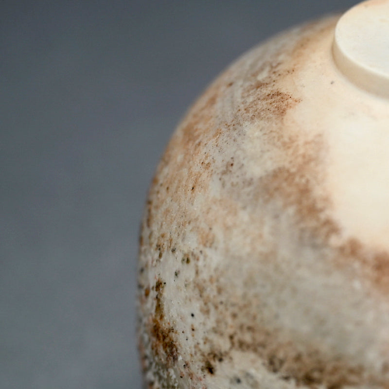 Terrifyingly Delicate Raw Porcelain Bowl ー松本 治幸 "白磁窯変碗"
