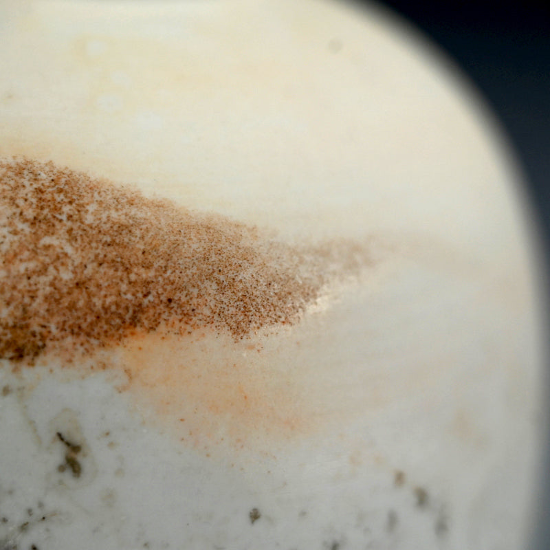 Terrifyingly Delicate Raw Porcelain Bowl ー松本 治幸 "白磁窯変碗"