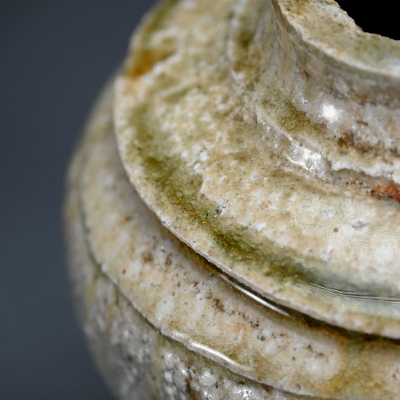 Shigaraki Bottle Vase ー藤本 秀 "信楽 花生"