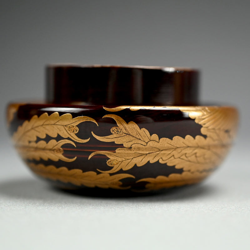 Antique Japanese Lacquered Maki-e Phoenix Kogo ー鳳凰蒔絵 伽藍香合