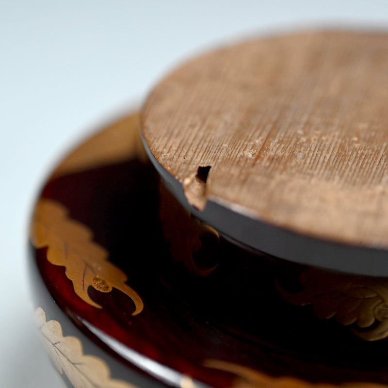 Antique Japanese Lacquered Maki-e Phoenix Kogo ー鳳凰蒔絵 伽藍香合