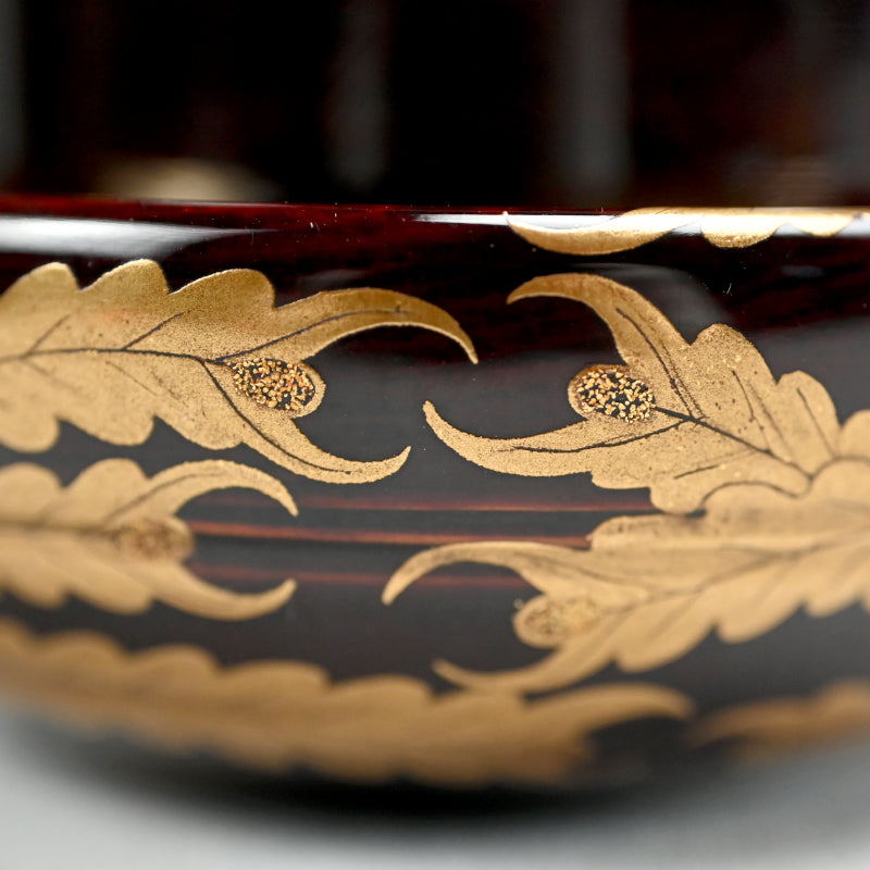 Antique Japanese Lacquered Maki-e Phoenix Kogo ー鳳凰蒔絵 伽藍香合