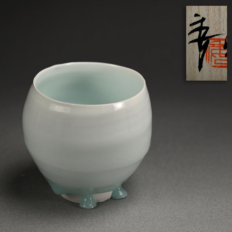 Ceramic Chawan ー加藤 委 "青白磁 茶盌"