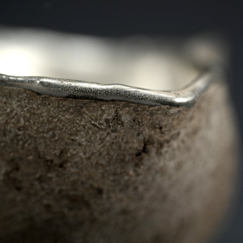 Silver Glazed Utsuwa Bowl ー小川 待子 "うつわ"